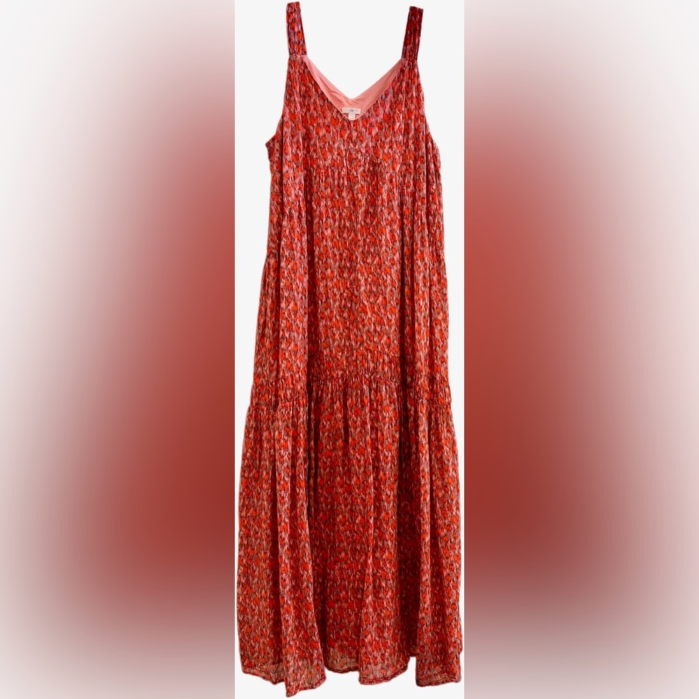 Joie Cotton Maxi Dress Tea Rose Size M